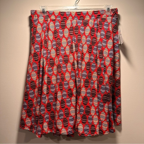 LuLaRoe Madison Pleated Skirt Extra Large 18-20 Hidden Pockets Soft Stretchy Mid - Picture 10 of 14